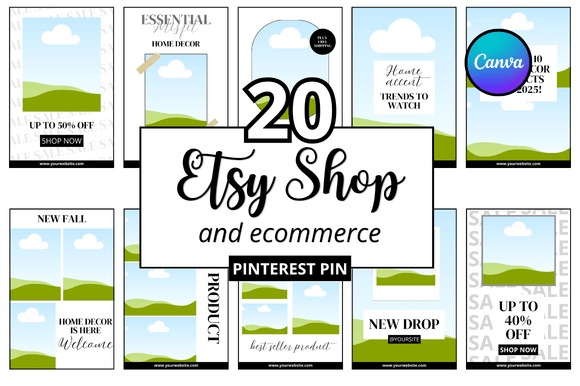 Download 20 Etsy Shop Ecommerce Pinterest Pin - Pinterest Collection
