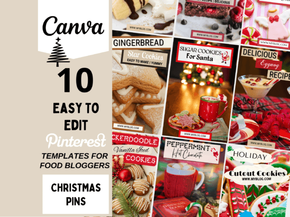 Download Pinterest Template for Canva Christmas - Pinterest Collection