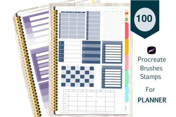 Download Planner Stamp Procreate Brushes - Procreate Collection